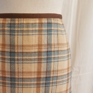 Vineyard Vines Plaid Wool Skirt